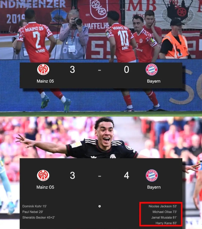 拜仁30分钟连轰4球极限逆转美因茨 德甲统治力再